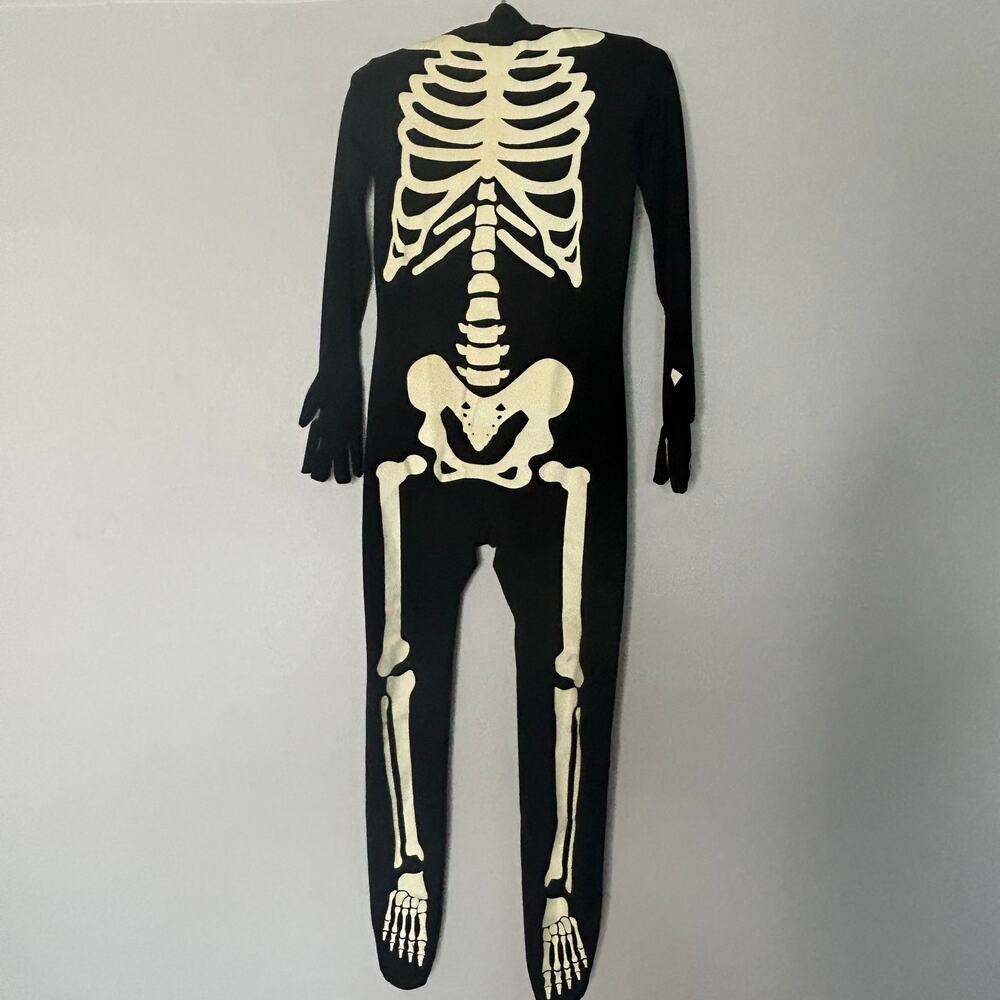 Morphsuits Kids Skeleton Costume Medium 8-10 Full Body Halloween Bodysuit
